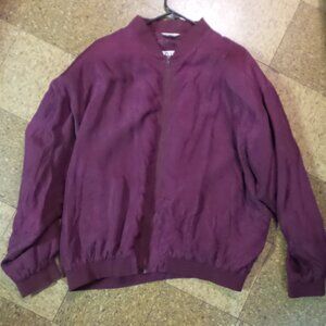 ZONE FIVE Burgundy silk jacket, 2X